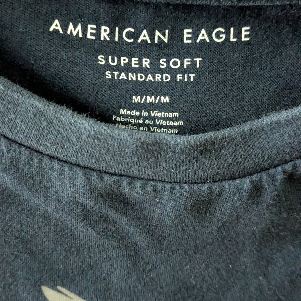American Eagle Outfitters Blue Short Sleeve Tee - Picture 3 of 3